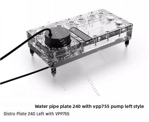 リザーバー＆G1/4インチ水路バリア–左/右取り付け水冷アル - Integrated Pump Reservoir Distro Plate のレビューと価格