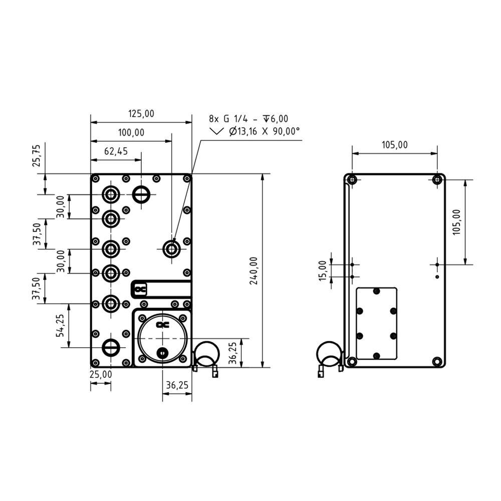 Alphacool Core Distro Plate 24 - Integrated Pump Reservoir Distro Plate のレビューと価格